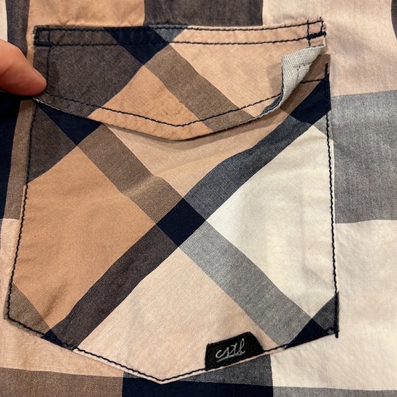 MEN’S Coastal brand snap up plaid long sleeved shirt. Size XL - Picture 5 of 6